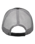 Valucap VC990 Contrast Stitch Cap - Black/ Grey - back