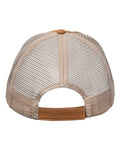 Valucap VC990 Contrast Stitch Cap - Golden Brown/ Khaki - back