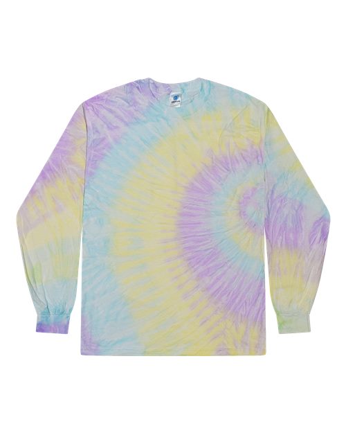 Colortone 2000 Unisex Tie-Dyed Long Sleeve T-Shirt - Mystique - front