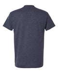 Gildan 3000 Heavyweight Cotton T-Shirt - Heather Navy - back