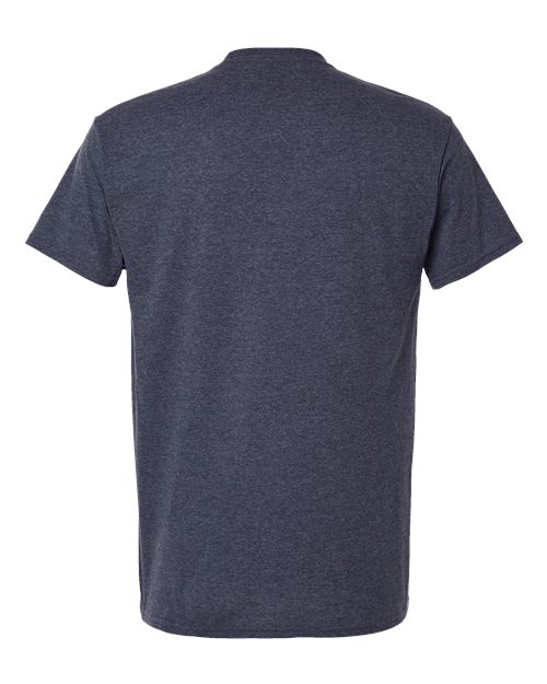 Gildan 3000 Heavyweight Cotton T-Shirt - Heather Navy - back