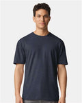 Gildan 3000 Heavyweight Cotton T-Shirt - Heather Navy - model front