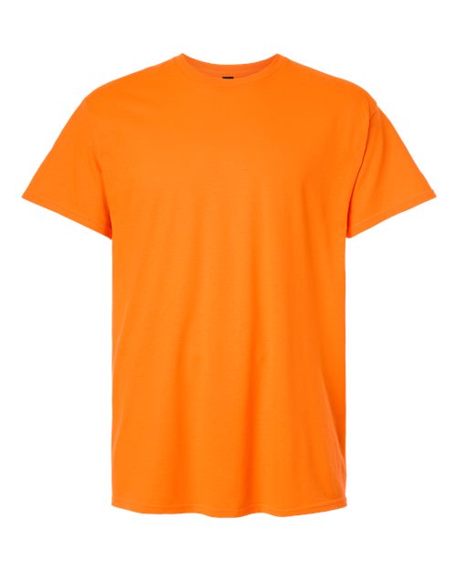 Gildan 3000 Heavyweight Cotton T-Shirt - Safety Orange - flat front