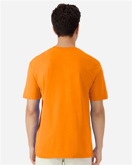 Gildan 3000 Heavyweight Cotton T-Shirt - Safety Orange - model back