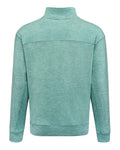 J. America 8741 Unisex Electric Fleece Quarter-Zip Sweatshirt - Electric Jade - back