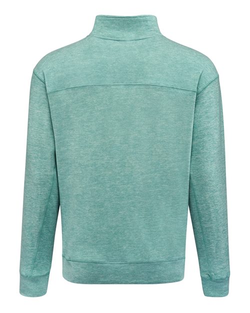 J. America 8741 Unisex Electric Fleece Quarter-Zip Sweatshirt - Electric Jade - back