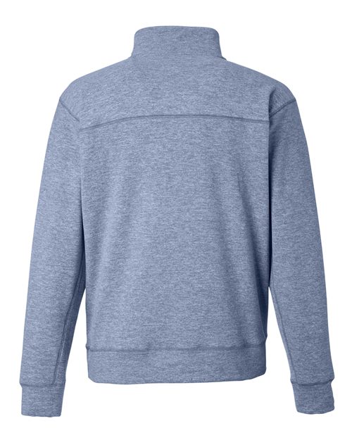 J. America 8741 Unisex Electric Fleece Quarter-Zip Sweatshirt - Electric Midnight - back