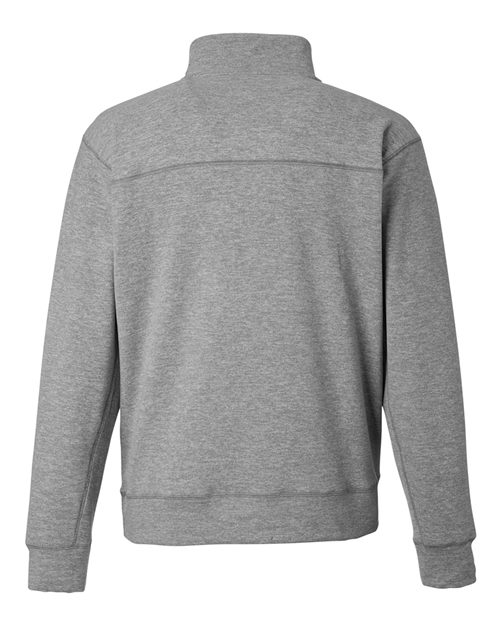 J. America 8741 Unisex Electric Fleece Quarter-Zip Sweatshirt - Electric Slate - back
