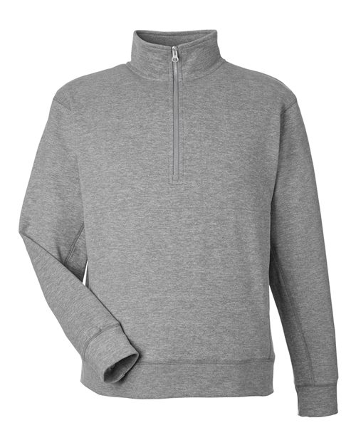 J. America 8741 Unisex Electric Fleece Quarter-Zip Sweatshirt - Electric Slate - front