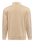 J. America 8760 Unisex Element Fleece Quarter-Zip Sweatshirt - Almond - back