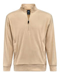 J. America 8760 Unisex Element Fleece Quarter-Zip Sweatshirt - Almond - front