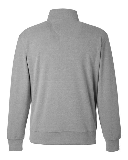 J. America 8760 Unisex Element Fleece Quarter-Zip Sweatshirt - Grey - back