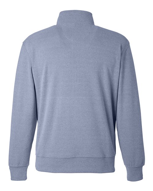 J. America 8760 Unisex Element Fleece Quarter-Zip Sweatshirt - Navy - back