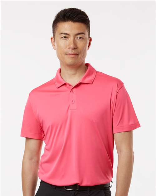 AllPro 41800 Men's Pro-Lock Performance Polo - Bright Pink - model front