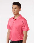 AllPro 41800 Men's Pro-Lock Performance Polo - Bright Pink - model side