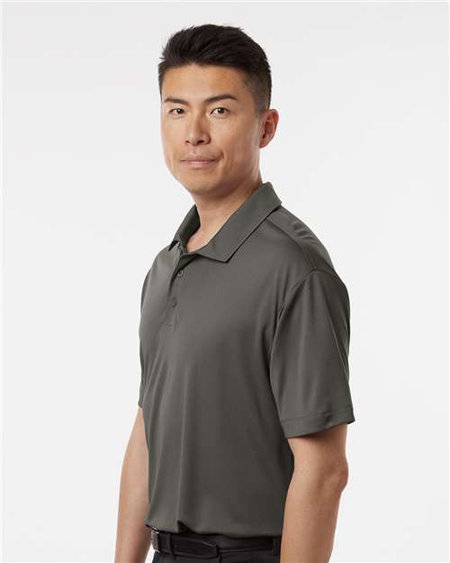 AllPro 41800 Men's Pro-Lock Performance Polo - Charcoal - model side