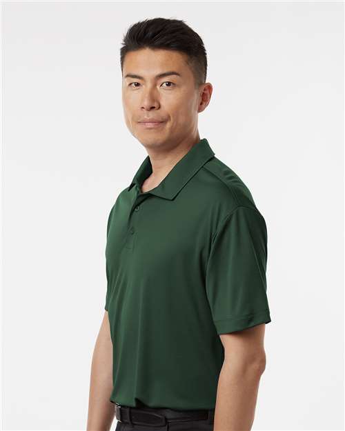 AllPro 41800 Men's Pro-Lock Performance Polo - Forest Green - model side