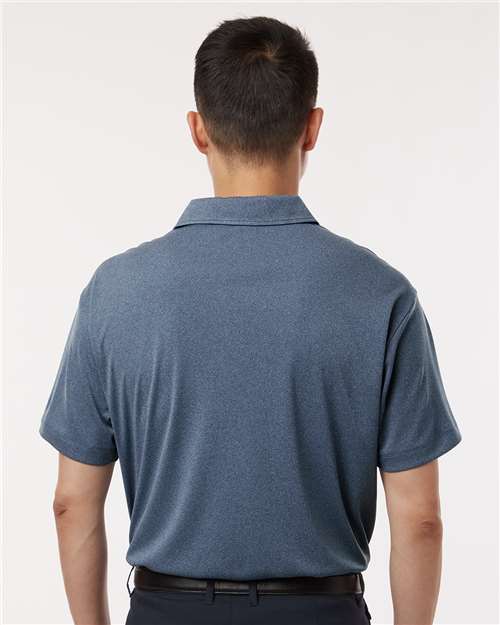 AllPro 41800 Men's Pro-Lock Performance Polo - Heather Navy - model back