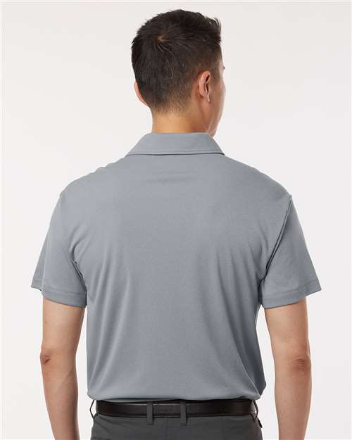 AllPro 41800 Men's Pro-Lock Performance Polo - Heather Steel - model back