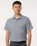 AllPro 41800 Men's Pro-Lock Performance Polo - Heather Steel - model front