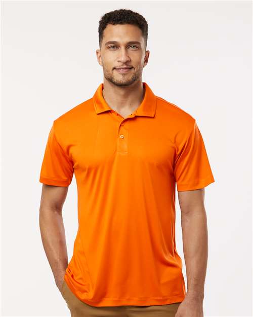 AllPro 41800 Men's Pro-Lock Performance Polo - Neon Orange - model front