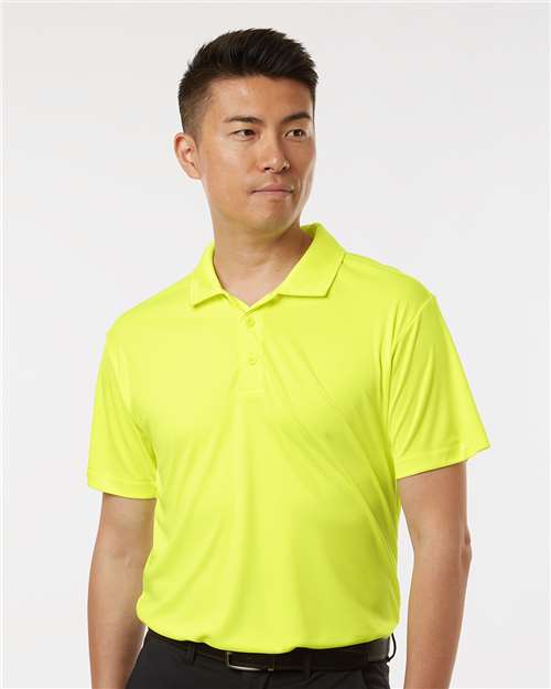 AllPro 41800 Men's Pro-Lock Performance Polo - Neon Yellow - model front