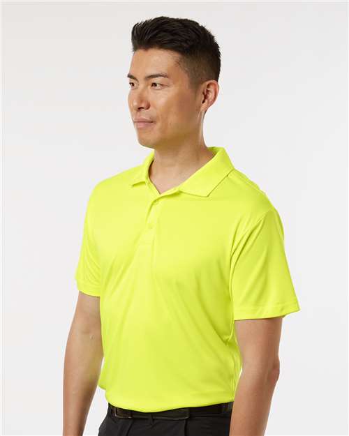 AllPro 41800 Men's Pro-Lock Performance Polo - Neon Yellow - model side