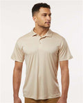 AllPro 41800 Men's Pro-Lock Performance Polo - Sand - model front