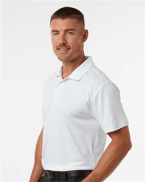 AllPro 41800 Men's Pro-Lock Performance Polo - White - model side
