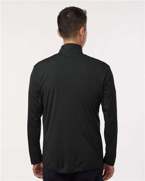 AllPro 41870 Men's Pro-Lock Performance Quarter-Zip Pullover - Black - model back