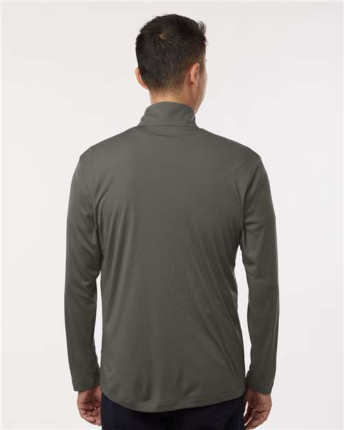 AllPro 41870 Men's Pro-Lock Performance Quarter-Zip Pullover - Charcoal - model back