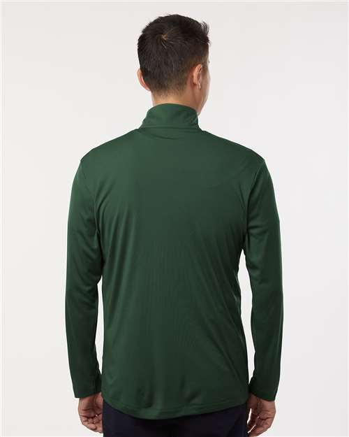 AllPro 41870 Men's Pro-Lock Performance Quarter-Zip Pullover - Forest Green - model back