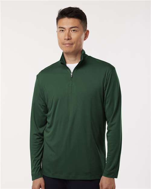 AllPro 41870 Men's Pro-Lock Performance Quarter-Zip Pullover - Forest Green - model front