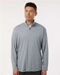 AllPro 41870 Men's Pro-Lock Performance Quarter-Zip Pullover - Heather Steel - model front