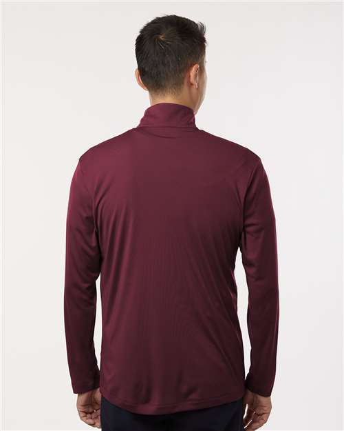AllPro 41870 Men's Pro-Lock Performance Quarter-Zip Pullover - Maroon - model back