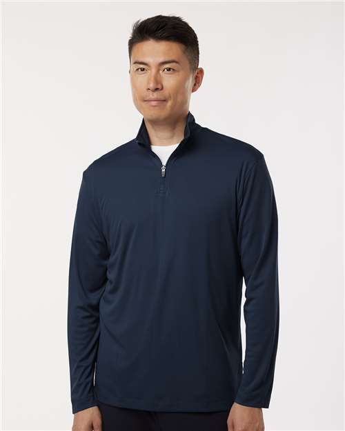 AllPro 41870 Men's Pro-Lock Performance Quarter-Zip Pullover - Navy - model front