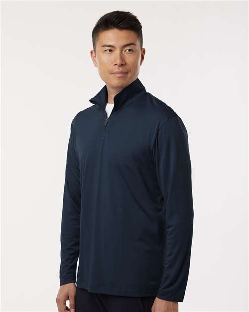 AllPro 41870 Men's Pro-Lock Performance Quarter-Zip Pullover - Navy - model side
