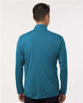 AllPro 41870 Men's Pro-Lock Performance Quarter-Zip Pullover - Pacific Blue - model back