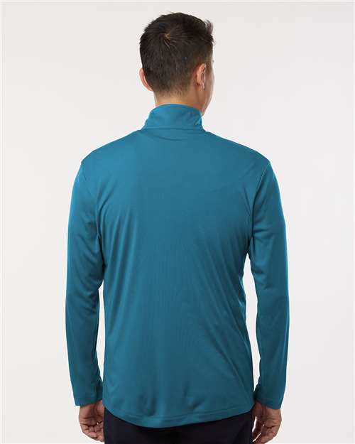 AllPro 41870 Men's Pro-Lock Performance Quarter-Zip Pullover - Pacific Blue - model back