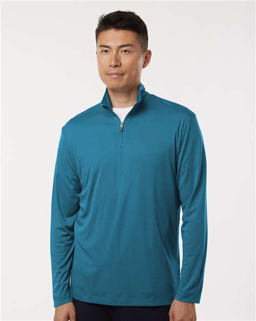 AllPro 41870 Men's Pro-Lock Performance Quarter-Zip Pullover - Pacific Blue - model front