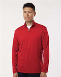 AllPro 41870 Men's Pro-Lock Performance Quarter-Zip Pullover - Red - model front