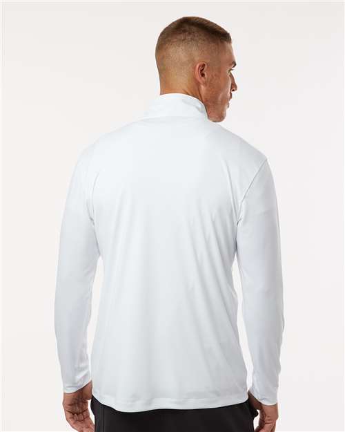 AllPro 41870 Men's Pro-Lock Performance Quarter-Zip Pullover - White - model back
