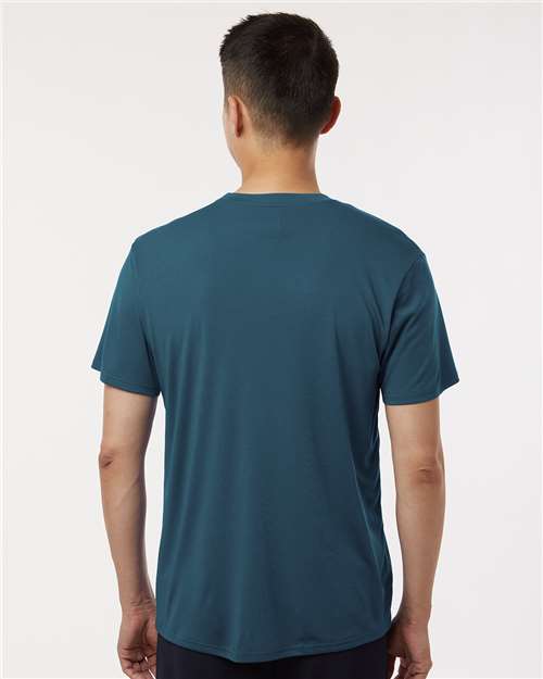AllPro 48000 Men's Pro-Lock Performance T-Shirt - Atlantic Blue - model back
