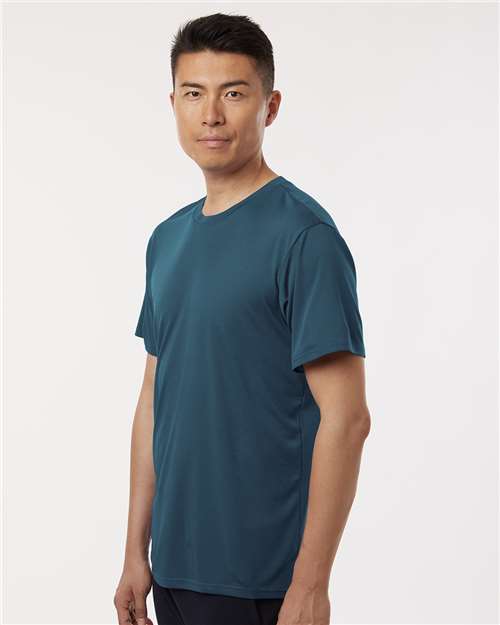 AllPro 48000 Men's Pro-Lock Performance T-Shirt - Atlantic Blue - model side