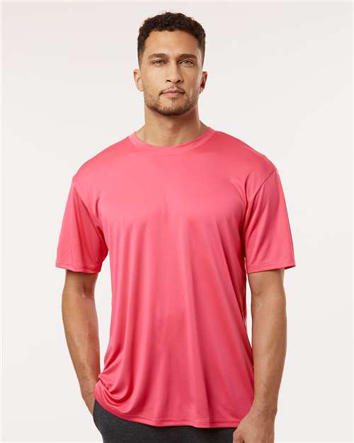 AllPro 48000 Men's Pro-Lock Performance T-Shirt - Bright Pink - model front