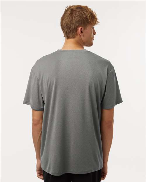 AllPro 48000 Men's Pro-Lock Performance T-Shirt - Heather Granite - model back