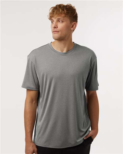 AllPro 48000 Men's Pro-Lock Performance T-Shirt - Heather Granite - model front