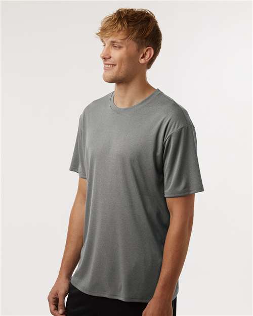 AllPro 48000 Men's Pro-Lock Performance T-Shirt - Heather Granite - model side