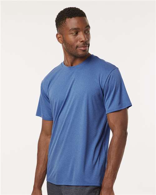 AllPro 48000 Men's Pro-Lock Performance T-Shirt - Heather Royal - model side