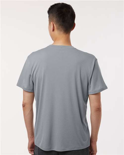 AllPro 48000 Men's Pro-Lock Performance T-Shirt - Heather Steel - model back